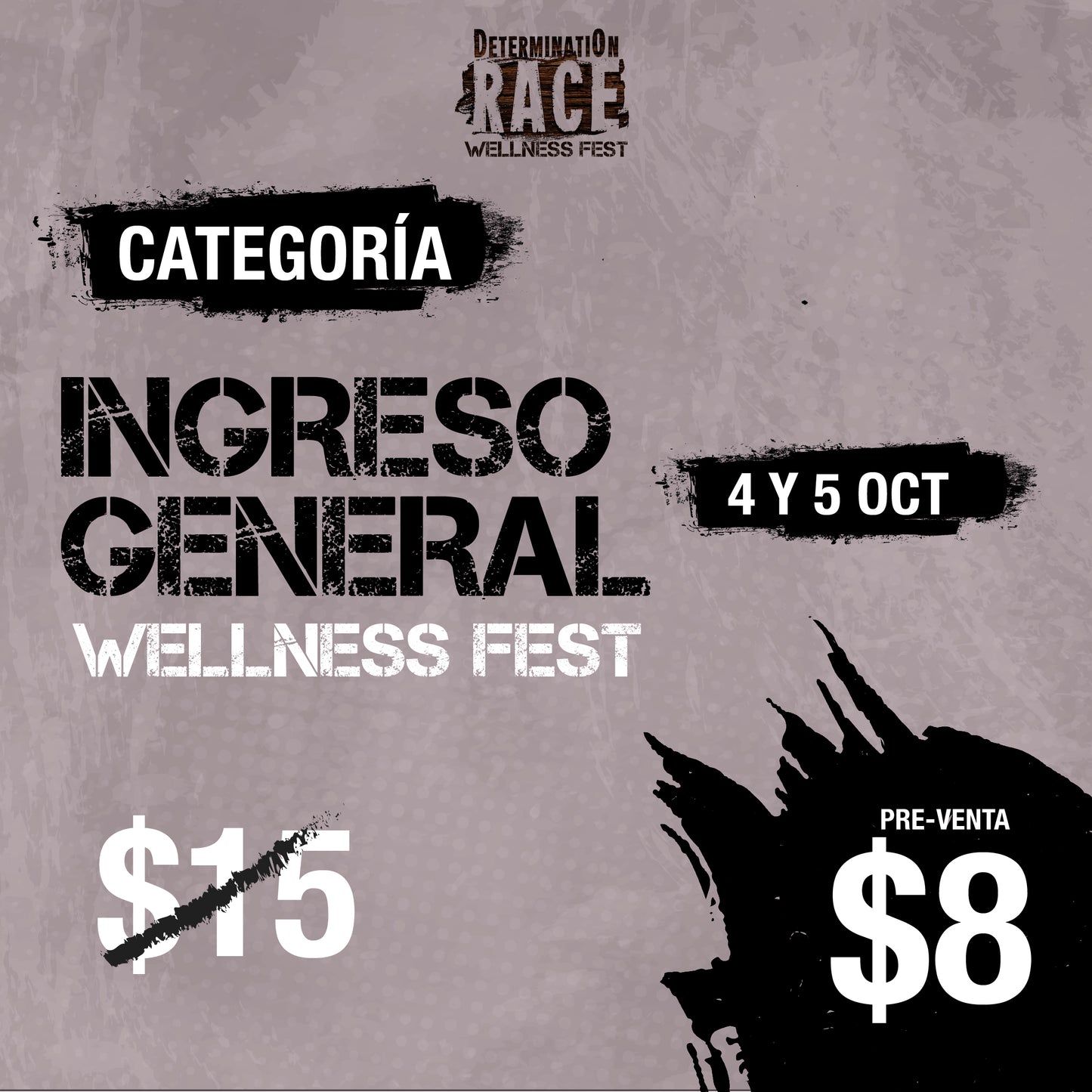 🎟️ Entrada General – DRace Wellness FEST 2025