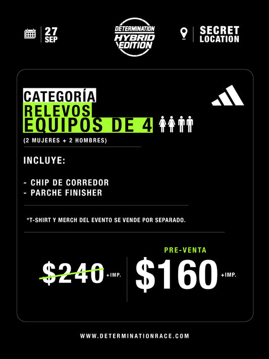 Relevos equipos de 4