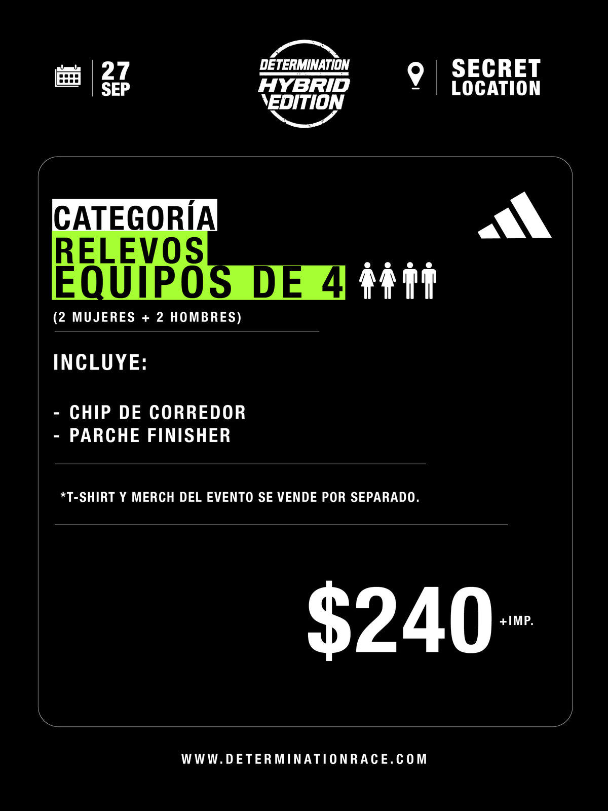 Relevos equipos de 4