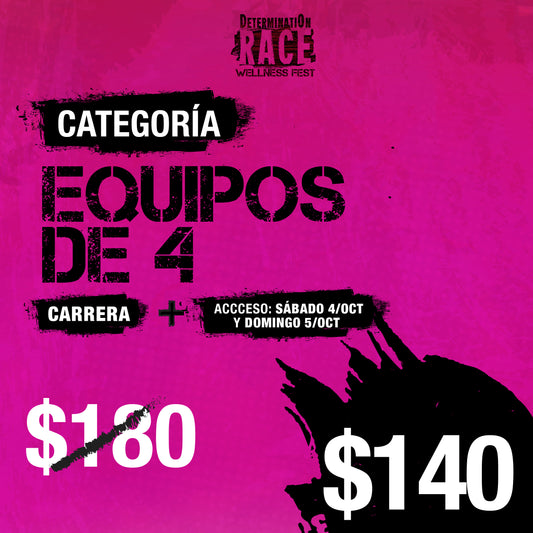 🧗‍♀️ Categoría Equipo de 4